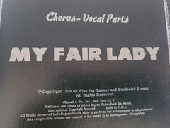 EUC Vintage 1956 My Fair Lady Chorus & Vocal Parts Tams Witmark Music Library