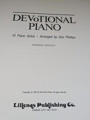 Devotional Piano arranged by Don Phillips – Songbook 1987