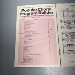 Popular Choral Program Builder 50 Popular Songs Sheet Music Book SATB Lou Leaman