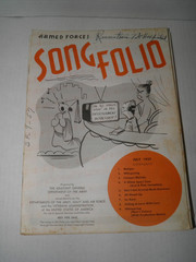 Vintage Armed Forces Song Folio Sheet Music 1957 Lot of 19 GUC