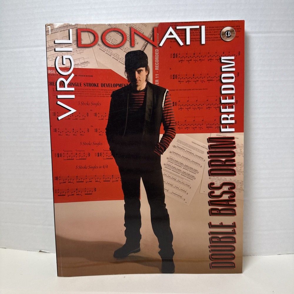 Virgil Donati — Double Bass Drum Freed Book only No CD Good