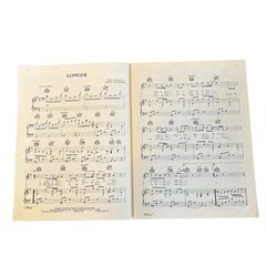 Vintage 1979 Sheet Music “Longer” By Dan Fogelberg Phoenix Bird Album Cover