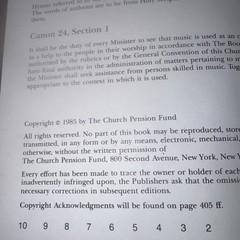 The Hymnal 1982 Service Music Volume 1 Episcopal Church HC SPIRAL Excellent