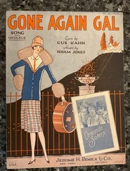 Antique Sheet Music “Gone Again Gal” Ormandy Sisters1926