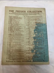 Antique Vintage 1901 J.S. Bach Inventions Song Book Theodore Presser No 39 Music