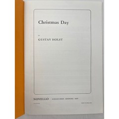 Gustav Holst Christmas Day Choral Fantasy SATB Sheet Music Novello 29 0129 03