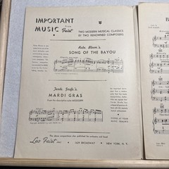 VTG Sheet Music 1940 “Blue Lovebird” 20th Century-Fox film Lillian Russell