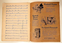 1917 WWI Songbook I Hear America Singing 55 Songs & Choruses C.C. Birchard