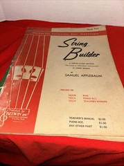 1960 « The Belwin String Builder » Bass Book 1 & 2 EL 1553 By Samuel Applebaum