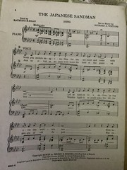 Vintage 1920 « The Japanese Sandman » Sheet Music