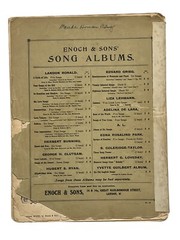 1906 Sheet Music Book A CYCLE OF LIFE Landon Ronald High Voice Madame Melba