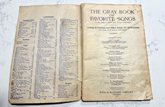 The Gray Book of Favorite Songs Songbook Hall & McCreary Co. 1924
