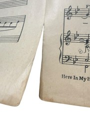 Here In My Heart Sheet Music 1952 Pat Genaro Mellin Music Broadway NYC