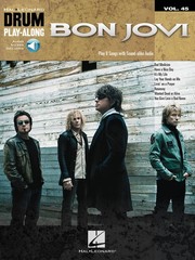 Bon Jovi for Drum Play-Along Vol 45 Sheet Music Rock Song Book Online Audio Pack