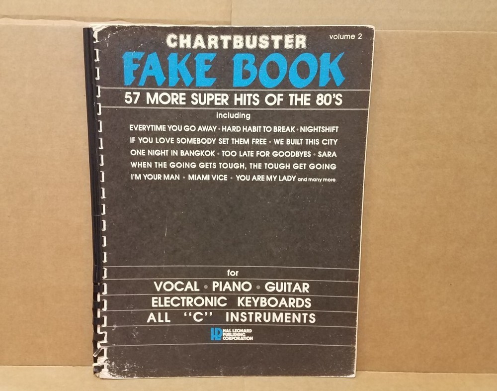 CHARTBUSTER V2 Fake Book 57 Classic Super Hits of the 80s Vocal Piano Guitar &lsquo;C&rsquo;