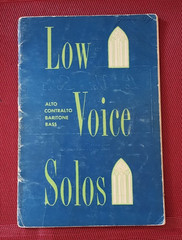 1954 Lillenas LOW VOICE Gospel Music Songbook Alto Contralto Baritone Bass pb