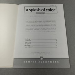 Dennis Alexander A Splash of Color 1990 Piano Solos Songbook