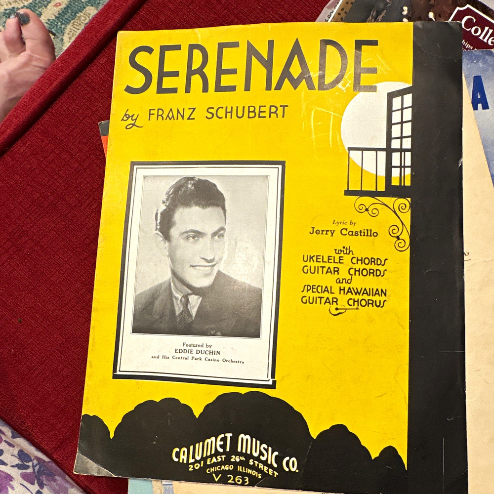 Calumet Music Co. Serenade Franz Schubert Sheet Music V 263 Ukulele/Guitar