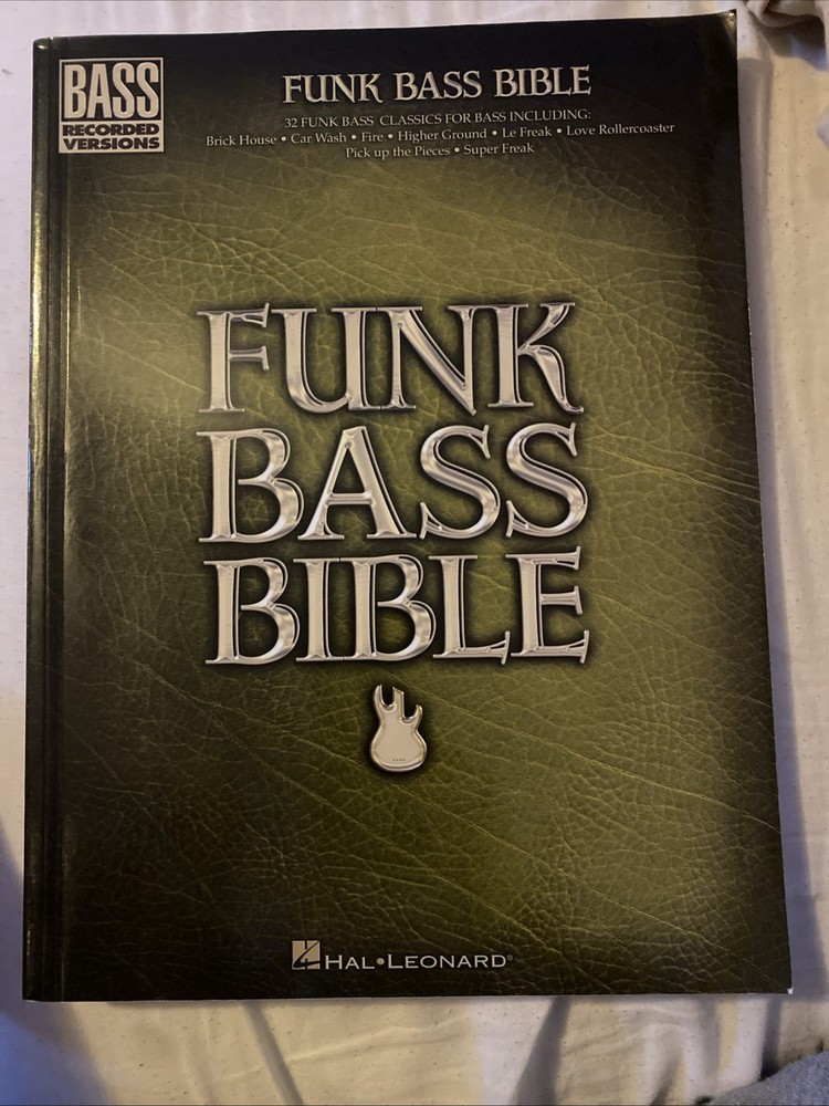 Funk Bass Bible Sheet Music Bass Recorded Versions VG