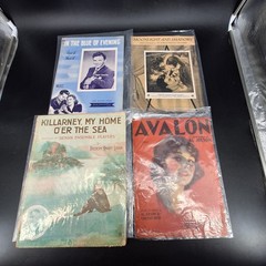 Lot of 14 Vintage 1910s-1940s Popular Sheet Music Piano Vocal Songs Tin Pan