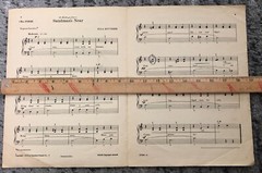 Sandman&rsquo;s Near Piano Sheet Music 1944 Ella Ketterer Vintage Original 1940&rsquo;s