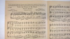You&rsquo;re The Flower Of My Heart Sweet Adeline 1926 Song Sheet Music Female Voices