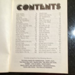 The Who Anthology Sheet Music Song Book Piano/Vocal Rock Collection