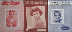 Lot of 40+ 1950s Vintage Sheet Music Pieces – All G or VG Condition