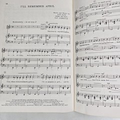Hello Tomorrow Piano Vocal Treble Voices Songbook Harry Simeone Shawnee Vintage