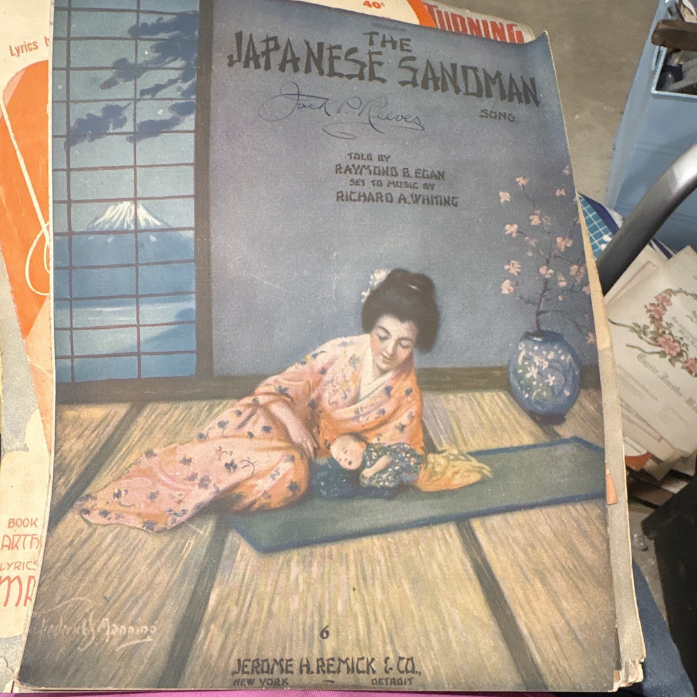 Jerome H. Remick & Co The Japanese Sandman Fox Trot Sheet Music Voice Piano
