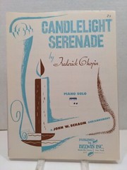 Candlelight Serena Sheet Music Piano Solo Voice Practice Piece Teacher Kids F3AF