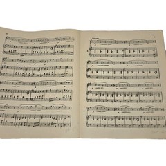 Antique sheet Musical Reference 1897 collectible paper ephemera Guide Song Book.