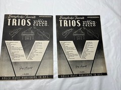 Vintage Amsco Trio Sheet Music Lot of 3 Violin Piano Cello Jay Arnold