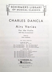 Dancla Op. 89 Six Airs Varies, First Series for the Violin