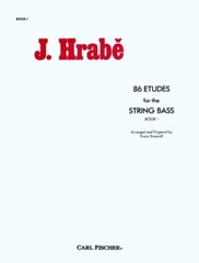 J. HRABE 86 ETUDES FOR THE STRING BASS BOOK 1 CARL FISCHER SIMANDL NEW ON SALE