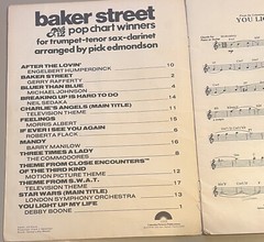 Baker Street + 12 Pop Chart Winners Songbook Sheet Trumpet, Tenor Sax, Clarinet