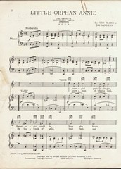 Little Orphan Annie 1928 HAROLD GRAY Comic Kahn & Sanders HTF Sheet Music!