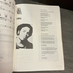 Lenny Kravitz, Let Love Rule, Songbook, 1990 Fair Condition No Poster