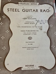 Steel Guitar Rag Leon Mcauliffe Oahu Orchestra Sheet Music