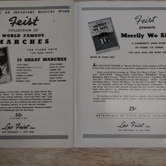 Vintage Sheet Music Book 1937 Dance Folio No. 1 Piano w/Guitar 56 Pages