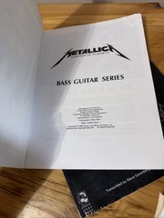Metallica Bass Guitar S, Master of Puppets, And Justice For All Guitar Tab Books