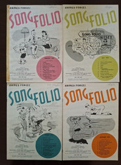 Lot of 13 Armed Forces Song Folio&rsquo;s, 1954~1964. Sheet Music. Piano w/Guitar Tab