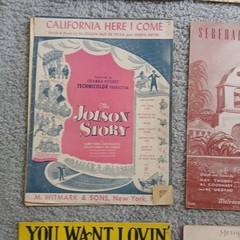 16pc Lot 1920-43 Antique Music Sheet Music. Retro Graphics Theater Design Vtg