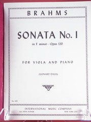 Braham&rsquo;s Sonata F Minor Opus 120 E Flat Major Viola Piano Lot of 2 PB Books IMC