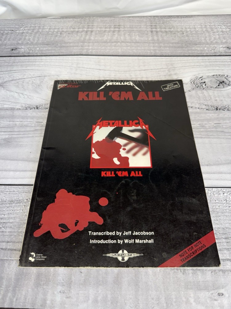 Metallica Kill ’Em All Guitar Tab Songbook 1990 Cherry Lane Music