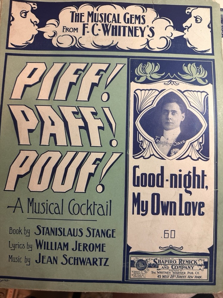 BB 1904 11×14 Revue Musical PIFF! PAFF! POUF! 3-pack