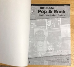 Ultimate Pop & Rock Instrumental Solos Alto Saxophone Level 2-3 Sheet Music Disc