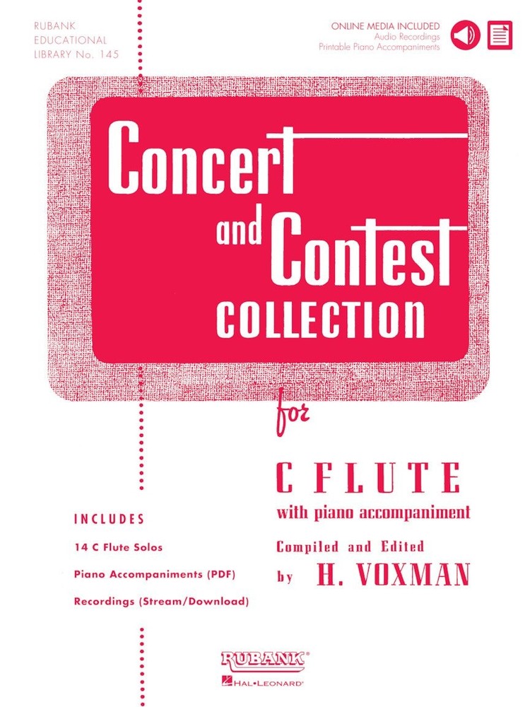 Concert and Contest Collection for C Flute Book/Online Media Rubank Education…