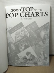 2003 Top of the Pop Charts – 25 Hit Singles – Piano/Vocal/Guitar – Paperback