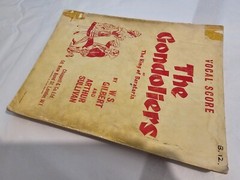 THE GONDOLIERS – VOCAL & PIANO SCORE – Ex Library – FREEPOST – Acceptable Cond